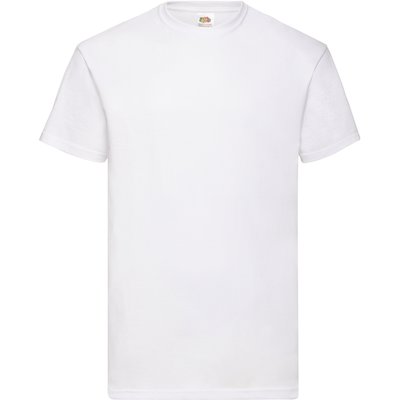 Camiseta hombre algodón cuello redondo White S