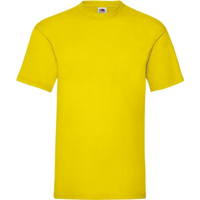 Camiseta hombre algodón cuello redondo Yellow M