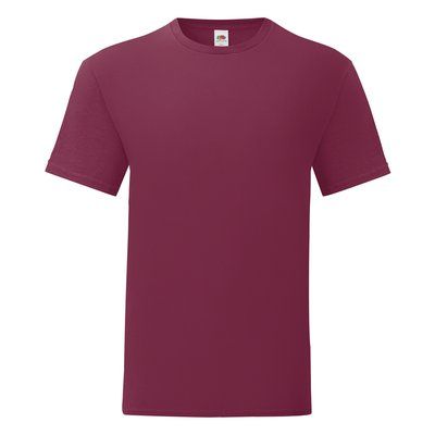 Camiseta hombre algodón peinado Burgundy 3XL