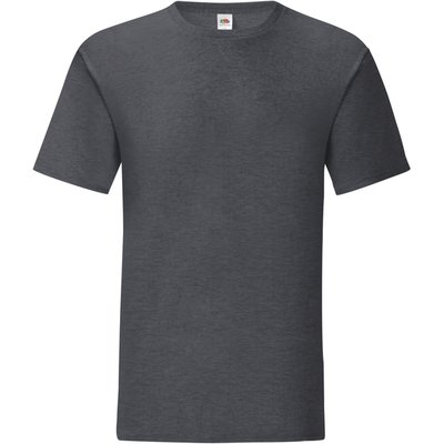 Camiseta hombre algodón peinado Dark Heather Grey 3XL