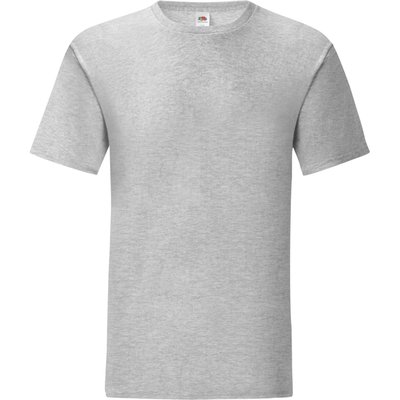Camiseta hombre algodón peinado Heather Grey 3XL