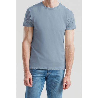 Camiseta hombre algodón peinado Mineral Blue S