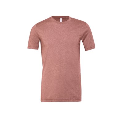Camiseta hombre algodón poliéster Heather Mauve S
