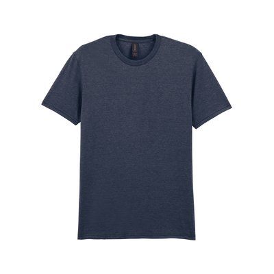 Camiseta hombre algodón preencogido Heather Navy XXL