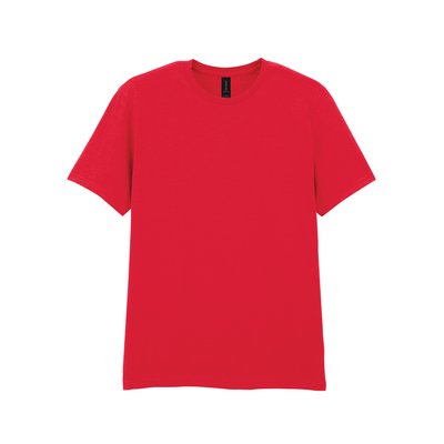 Camiseta hombre algodón preencogido Red L