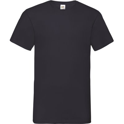Camiseta hombre cuello de pico Black S