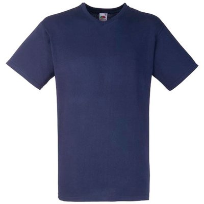 Camiseta hombre cuello de pico Navy 5Xl