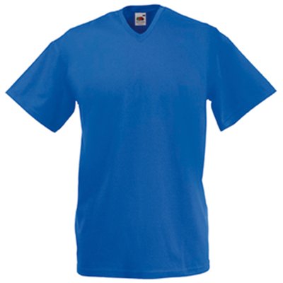Camiseta hombre cuello de pico Royal Blue M