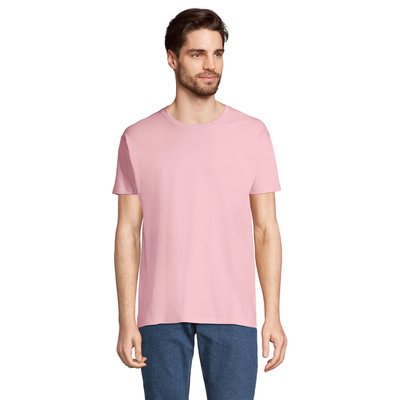 Camiseta Hombre Tubular 100% Algodón Rosa Caramelo M