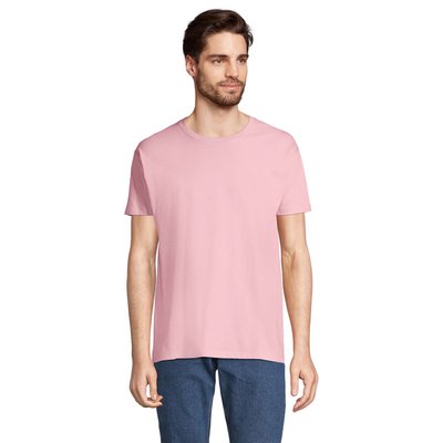 Camiseta Hombre Tubular 100% Algodón Rosa Caramelo S