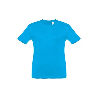 Camiseta Infantil Algodón 100% Azul aqua 12