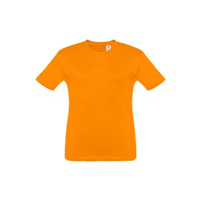 Camiseta Infantil Algodón 100% Naranja 10
