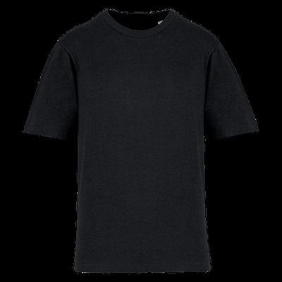 Camiseta infantil de algodón con mangas caídas Black 8/10 ans