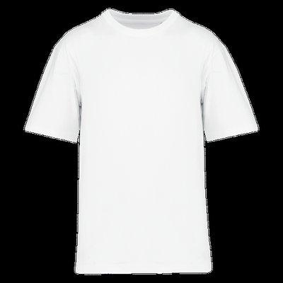 Camiseta infantil de algodón con mangas caídas White 8/10 ans