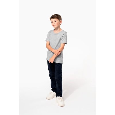 Camiseta infantil corte ajustado 100% algodón