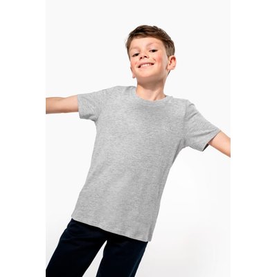 Camiseta infantil corte ajustado 100% algodón