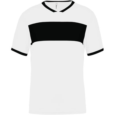Camiseta infantil de deporte White / Black 10/12 Ans