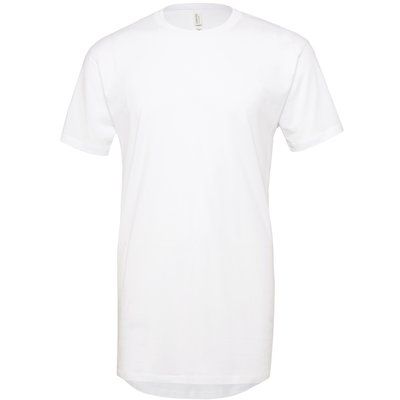 Camiseta larga para hombre White XL