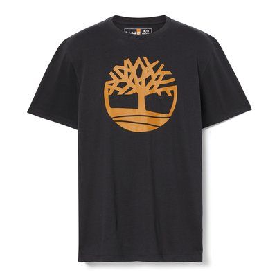 Camiseta con Logo de árbol Black / Wheat S