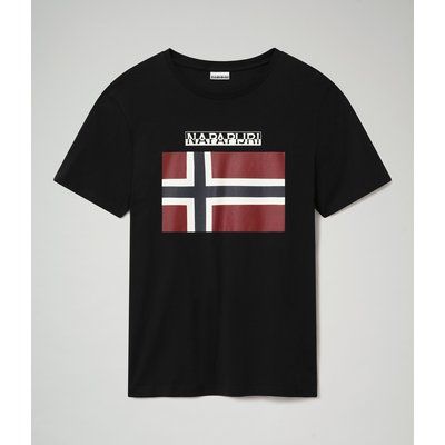 Camiseta con Logotipo de bandera Negro XL