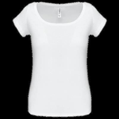 Camiseta manga corta algodón mujer White M