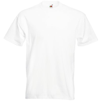Camiseta manga corta algodón White L