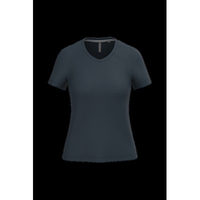 Camiseta de manga corta cuello pico mujer Navy M