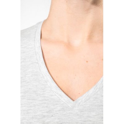 Camiseta de manga corta cuello pico mujer