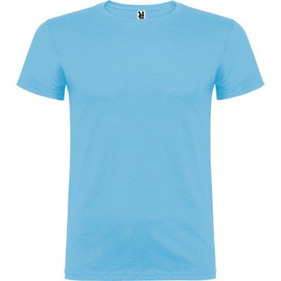 Camiseta Manga Corta con Elastano Celeste Xs