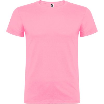 Camiseta Manga Corta con Elastano Rosa Seda S