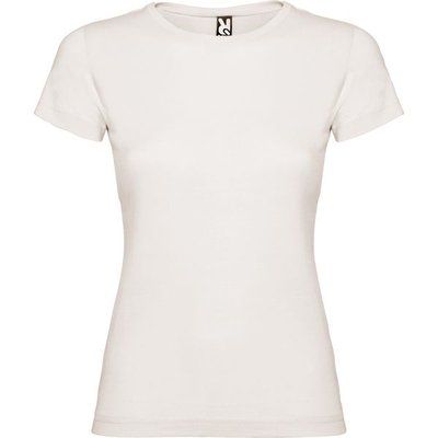 Camiseta de manga corta entallada Blanco Vintage L