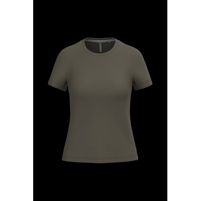 Camiseta manga corta mujer algodón Dark Khaki S