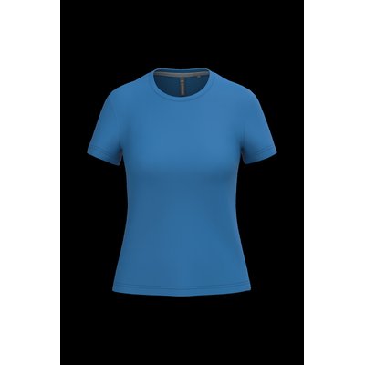 Camiseta manga corta mujer algodón Light Royal Blue L