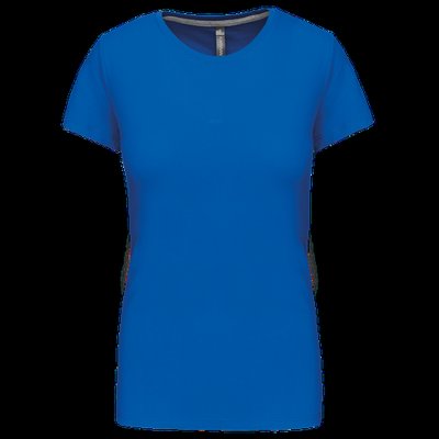 Camiseta manga corta mujer algodón Light Royal Blue XXL