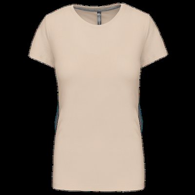 Camiseta manga corta mujer algodón Light Sand 3XL