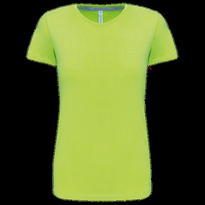 Camiseta manga corta mujer algodón Lime S