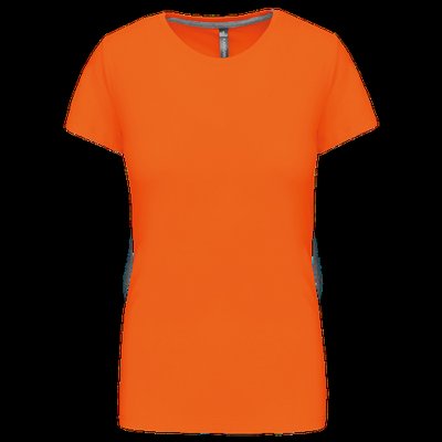 Camiseta manga corta mujer algodón Orange S