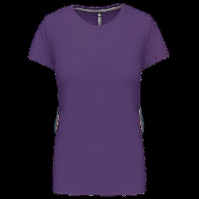Camiseta manga corta mujer algodón Purple XXL