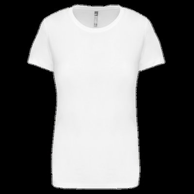 Camiseta manga corta mujer algodón White L