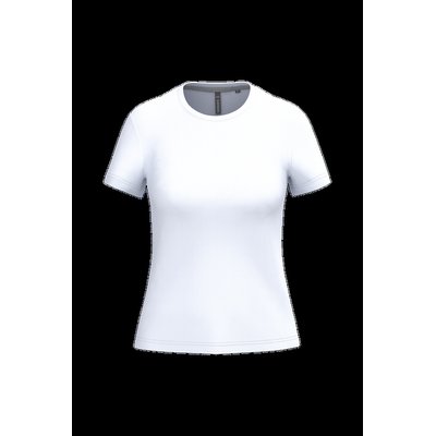 Camiseta manga corta mujer algodón White Xl