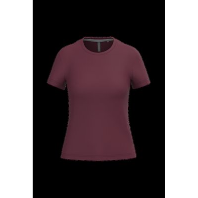 Camiseta manga corta mujer algodón Wine S