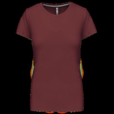 Camiseta manga corta mujer algodón Wine XXL