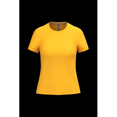 Camiseta manga corta mujer algodón Yellow L