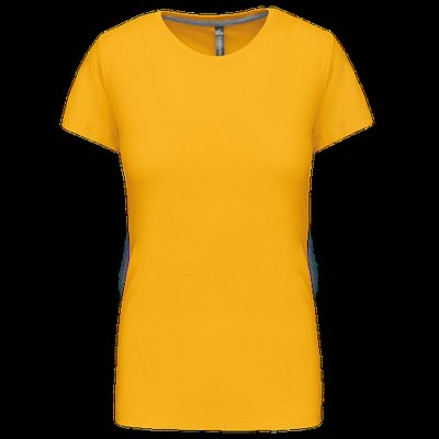 Camiseta manga corta mujer algodón Yellow S