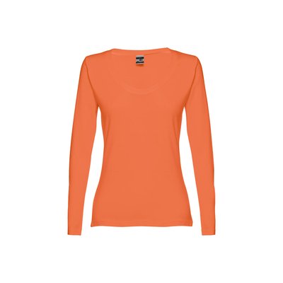Camiseta manga larga ajustada para mujer
