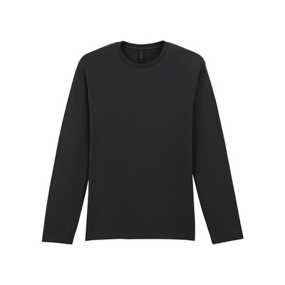 Camiseta manga larga algodón de chico Black Xxl