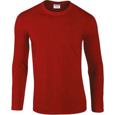 Camiseta manga larga algodón de chico Red L