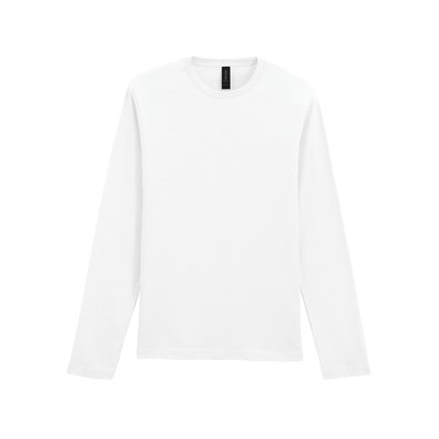 Camiseta manga larga algodón de chico White 3XL