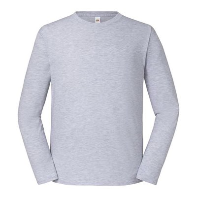 Camiseta de manga larga algodón Heather Grey M