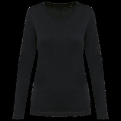 Camiseta manga larga algodón mujer Black XXL